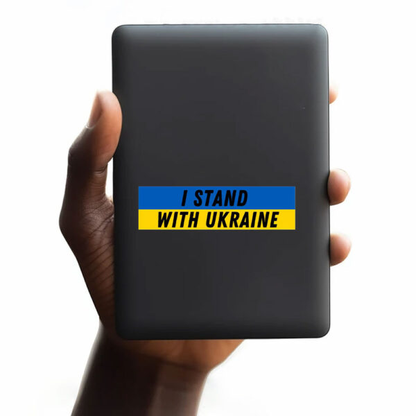 I Stand with Ukraine Bumper Sticker and Car Magnet