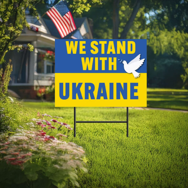 Peace for Ukraine Yard Sign