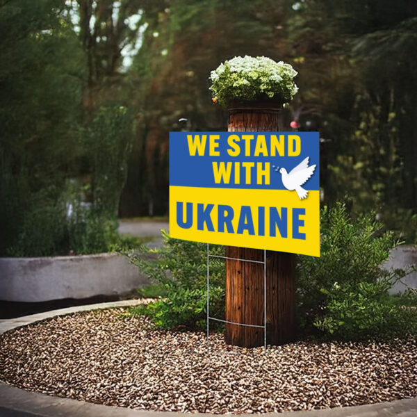 Peace for Ukraine Yard Sign1