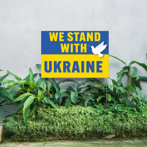 Peace for Ukraine Yard Sign2