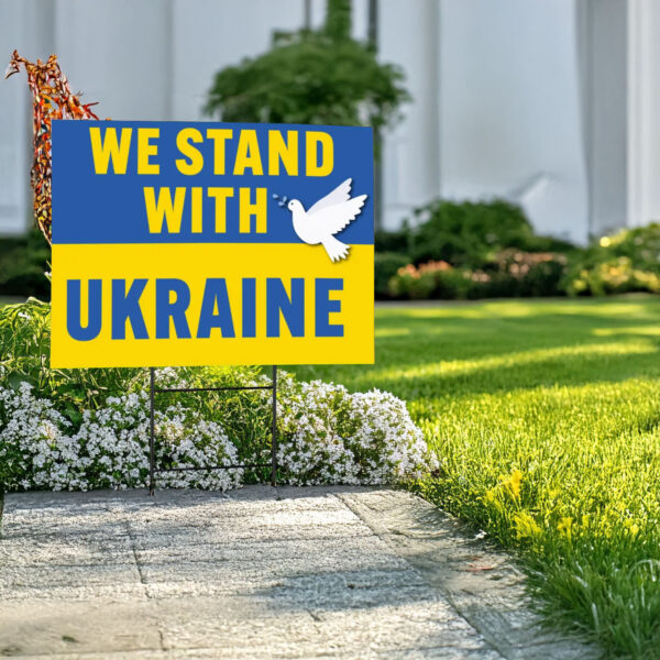 Peace for Ukraine Yard Sign4