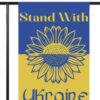 Stand With Ukraine Garden Banner, Support Ukraine Flag