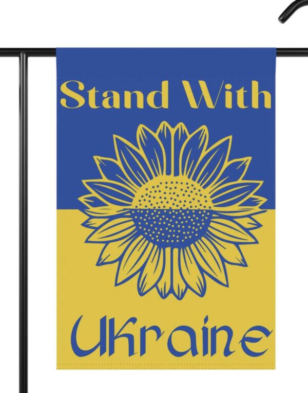 Stand With Ukraine Garden Banner, Support Ukraine Flag