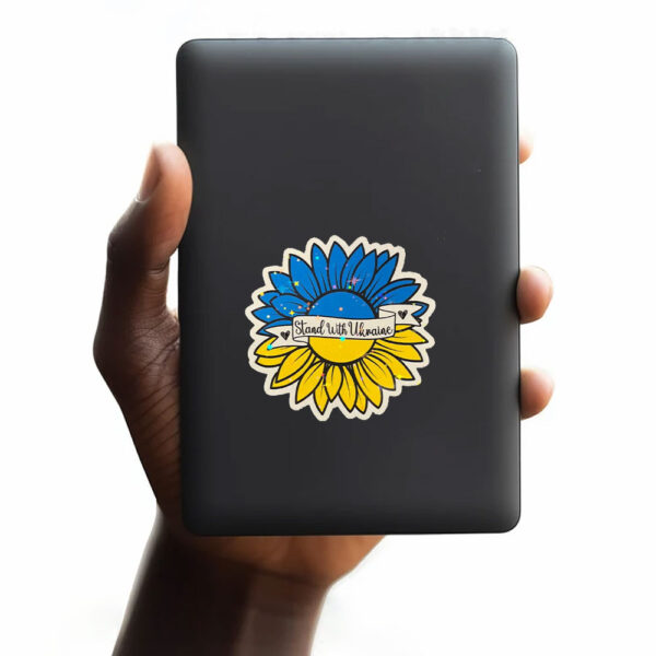 Stand With Ukraine - Ukraine Sunflower Sticker and Car Magnet