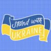 Stand with Ukraine Sticker and Magnet