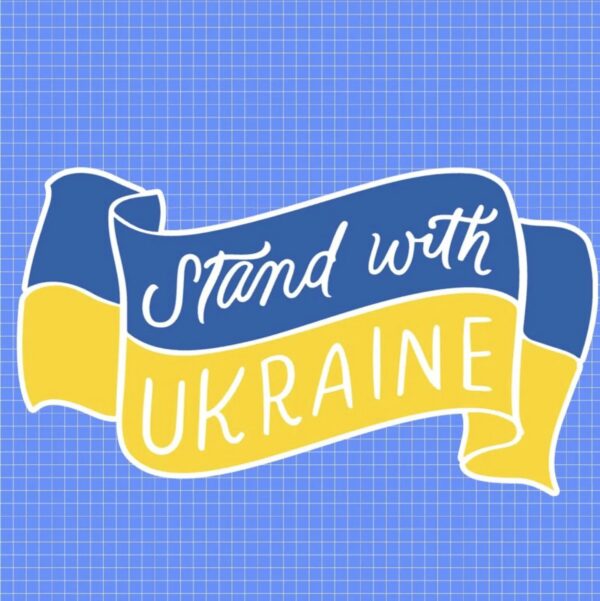 Stand with Ukraine Sticker and Magnet