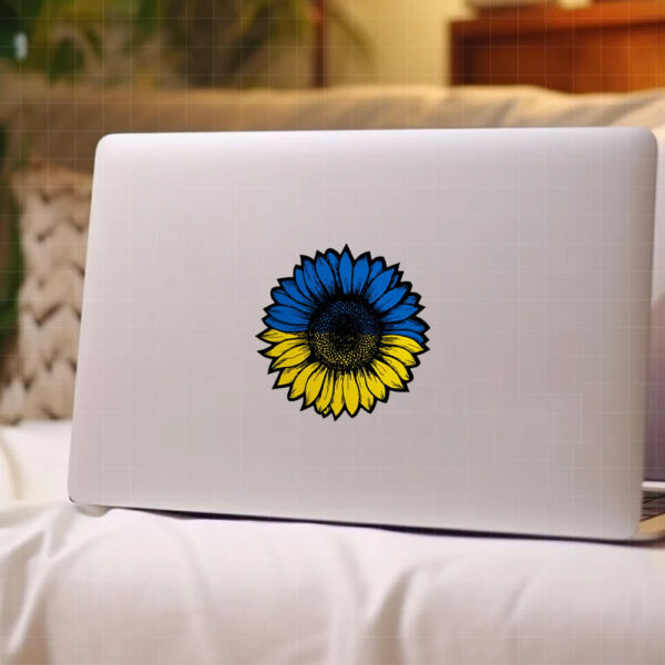 Support Ukraine Sunflower Sticker and Car Magnet1