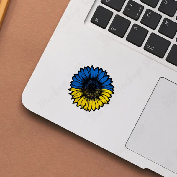 Support Ukraine Sunflower Sticker and Car Magnet1