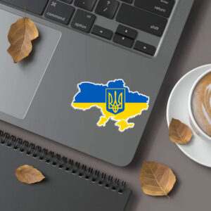 Ukraine Coat of Arms Sticker and Car Magnet