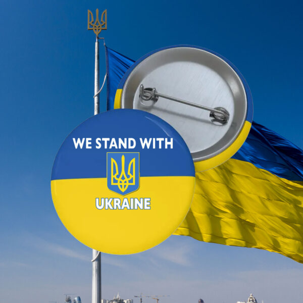 We Stand With Ukraine Button4