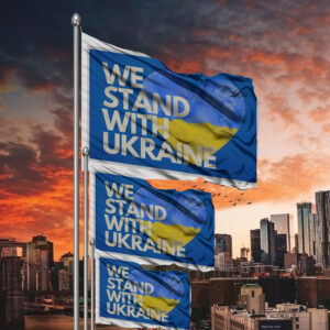 We Stand With Ukraine Flag - Zelensky is a hero1