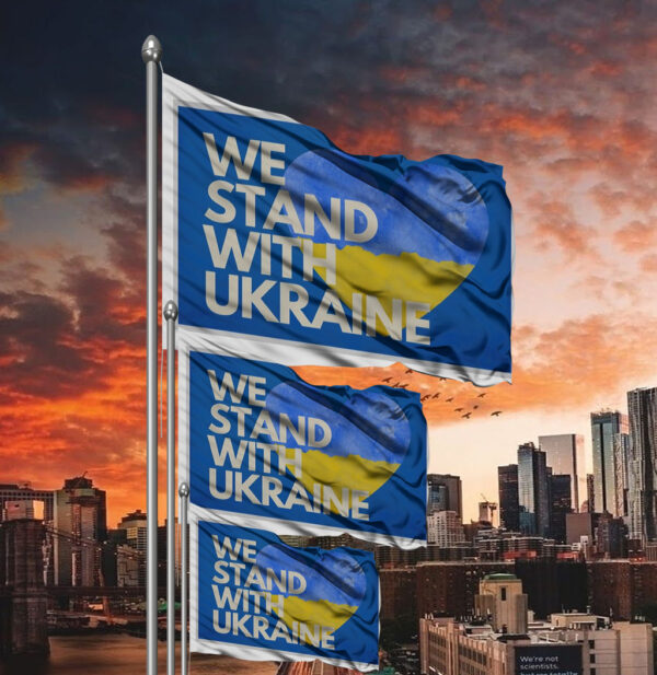 We Stand With Ukraine Flag - Zelensky is a hero1