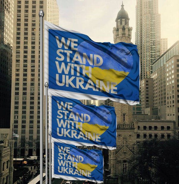 We Stand With Ukraine Flag - Zelensky is a hero2