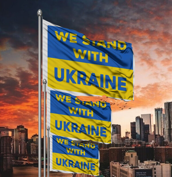 We Stand With Ukraine Sunflower Flag1