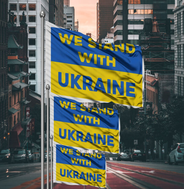 We Stand With Ukraine Sunflower Flag - Image 2