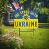 We Stand With Ukraine Sunflower Yard Sign