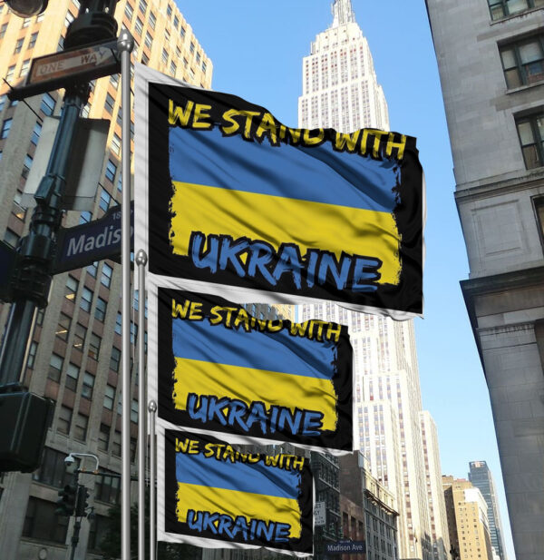 We Stand With Ukraine - Support Ukraine Flag1